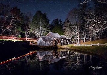 Mabry Mill Midnight Run By Terry Aldhizer